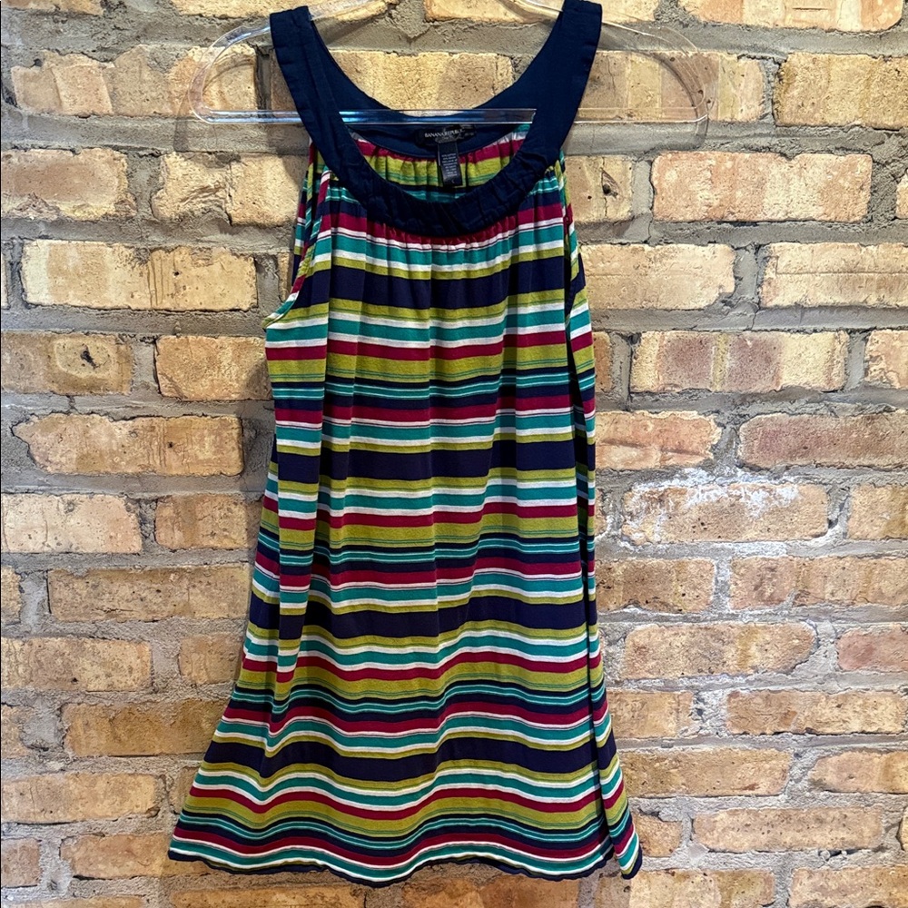 Banana Republic women’s striped sleeveless knit tank dress